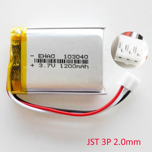 103040 <span class=keywords><strong>3</strong></span>.7V 1200mAH 4.44Wh 353040 453040 553040 653040 753040 853040 953040充電式ポリマーリチウムイオンリチウムイオン電池パック - Product Image 2