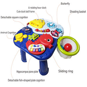 Baohan Kids Play Center Table d'activités Multifonction Poussette Jouet Trotteur Assis à Debout <span class=keywords><strong>2</strong></span> en 1 Trotteur pour bébé - Product Image 3