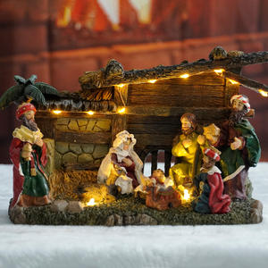 אלת הדת המערבית תפילה המולד led שרש מלאכת חג המולד קישוטים הביתה - Product Image 6