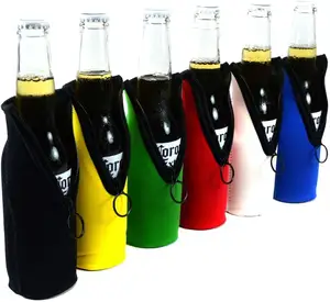 Promosi Mode Baru Sublimasi Cetak Kustom Neoprene Kaleng Pendingin Minuman Botol Bir Lengan Pemegang Gemuk
