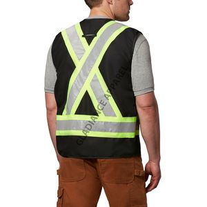 Combinaison de travail de chantier, sécurité, haute visibilité, imperméable, respirante, tissu polyester, vente en gros - Product Image 4