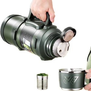 Tazza Termica da Esterno in Acciaio Inox 316 con Isolamento Sottovuoto, Grande Capacità, Thermos da Viaggio con Manico, per Auto e Sport, 36 Ore - Product Image 1