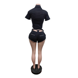 Collection Printemps/Été 2026 : Ensembles de shorts en <span class=keywords><strong>jean</strong></span> stretch pour <span class=keywords><strong>femme</strong></span> – Offre Spéciale - Product Image 6