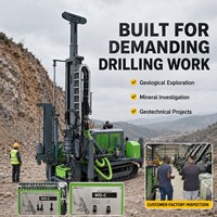 Plataforma de Perforación Hidráulica WD-C1000, Máquina Perforadora de Núcleos con Cable, 1000 m de Profundidad, para Exploración Geológica