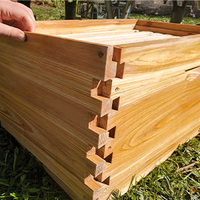 Nouvelle Offre Spéciale : Ruches Langstroth en Bois Enduit de Cire, Ensemble Complet de 10 Cadres, Joint en Queue d'Aronde, Épaisseur 20mm