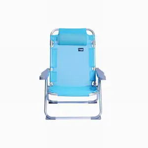 Wholesale Outdoor Aluminum Portable Folding Outdoor Leisure Folding Beach Chair Fabric 5 Position Aluminum Beach Chair