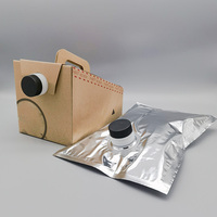 Sac en aluminium de 96 oz (3 litres) pour café chaud, jus, boissons, eau, avec bouchon à vis, conteneur liquide en plastique