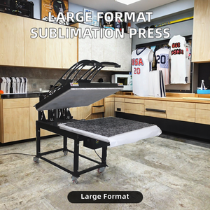Presse à chaud à plateau plat de grande taille 80*100 pour transfert thermique sur t-shirt, modèle YH-80100 en papier de sublimation de Yinghe - Product Image 4