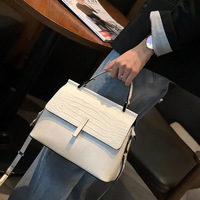Sac à main en cuir véritable de qualité supérieure, motif crocodile, sac à bandoulière pour femme, sac messager rétro en cuir de vachette, sac à main quotidien