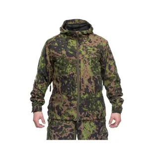 Casaco de inverno camuflado personalizado, jaqueta de camuflagem com capuz