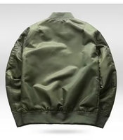 Hommes 100% Polyester Stand Zipper Cartoon Front Pilot Jacket Automne Plus-Size Casual Windbreaker Bomber