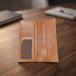Handcrafted Crocodile Leather Long <b>Wallet</b>, High-End Men’s <b>Wallet</b> with Spacious Cash & Card Compartments - Product Image 1