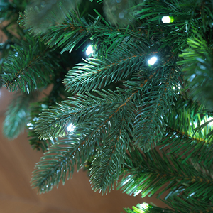 Árbol de Navidad Automático Grande de Cinco Ramas, Mezcla de PE y PVC, con Luces LED, Ideal para Decoración de Sala de Estar, Dormitorio, Hotel y Centro Comercial - Product Image 4