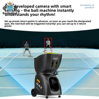 Pusun New Pro Max Intelligent Ai Tennis Ball Machine Auto Professional Tennis Launch Training Equipment Padel Ball Launcher