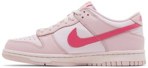 <span class=keywords><strong>Nike</strong></span> Dunk Low Gs Triple Pink Zapatos casuales para niños Parte superior sintética Suela de goma con cordones Punta redonda Todas las estaciones - Product Image 1