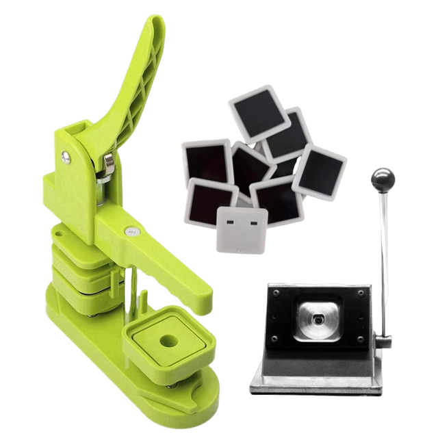 Wholesale Auplex Manual Grade Metal Magnetic Square Badge Making Machine New Condition Steel Button Material Gear 1 Year