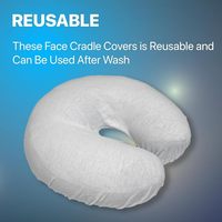 Housse de massage eCradle en forme de croissant pour table de massage et coussins de chaise