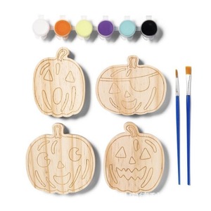 Juguete de rompecabezas de calabaza Mondo Llama transfronterizo al por mayor, adornos de calabaza para pintar y dibujar DIY para niños - Product Image 1
