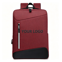 Sac à dos d'affaires personnalisé avec logo d'entreprise, grande capacité, sac à dos pour ordinateur portable avec port USB, pour promotion d'entreprise, cadeau