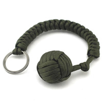 Cordon de survie tactique de camping 550 Paracord Monkey Fist avec boule en acier