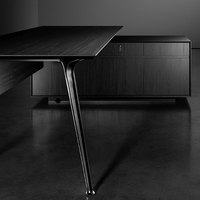 Nouvelle arrivée, bureau de direction moderne pour PDG, ensemble de bureau complet, design de poste de travail en forme de L, modulaire, sain, garantie de 5 ans, patron
