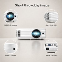 Projecteur d'éducation en classe 3D à ultra courte focale T421D, 3600 lumens