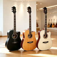 China 41 Inch Acoustic Guitar Travel Guitar Professional Acoustic Guitar for Children Sale Beginners