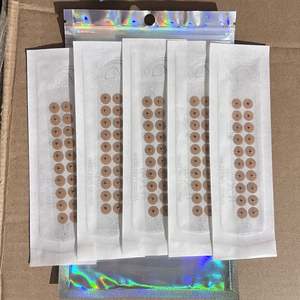 Adesivi con punto di orecchio adesivi semi di energia pietra agopuntura perline magnetiche adesivi auricolari per alleviare la pressione dell'orecchio dolore - Product Image 6