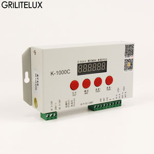 ตัวควบคุมไฟ LED แบบตั้งโปรแกรมได้ 5V-24V 12V รุ่น K-1000C K1000C WS2812B WS2811 สวิตช์หรี่ไฟ 2048 พิกเซล ตัวควบคุมโปรแกรม IC สำหรับไฟ LED Strip - Product Image 1