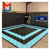 Bunte ineinandergreifende Garagen bodenfliesen Starrer modularer industrieller Kunststoff-Vinyl boden für Autodetailing-Werkstatt