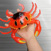 Aimant de réfrigérateur personnalisé en forme de crabe mignon, en plastique, style Art Déco, avec membres mobiles, animal peint, étanche et durable, Osgooday CE