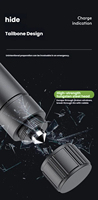 Lampe torche anti-explosion IP65 étanche rechargeable par USB 2000LM super lumineuse 1000M+ longue portée avec zoom tactique à mise au point réglable