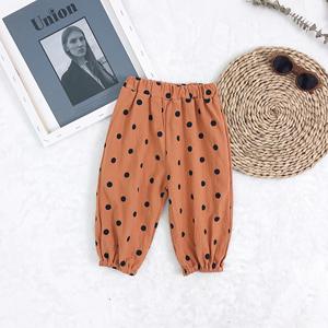 Pantalones Anchos de Lino con Puntos para Niños, Primavera-Verano 2019, Venta al Por Mayor, 2 Colores a Elegir, para Niños y Niñas de 1 a 5 Años - Product Image 5