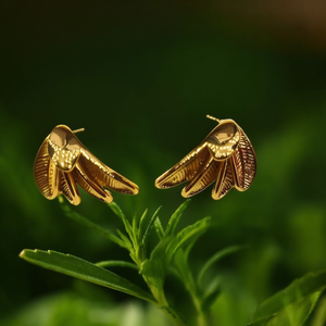 Fashion Stud <b>Earrings</b> 316L Stainless Steel PVD Gold Plating Sustainable Resistant - Product Image 3