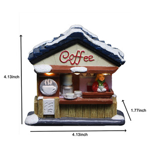 Negozi di natale in resina con luce a LED decorazioni Festive per la casa o l'ufficio - Product Image 6