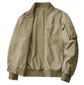 Veste en coton pour homme, coupe courte, col baseball, style décontracté américain, pour le printemps et l'automne - Product Image 2