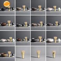 Boîte cadeau personnalisée en gros, accessoires de matcha japonais faits à la main, bol, fouet, kit d'outils pour matcha, ensemble de matcha