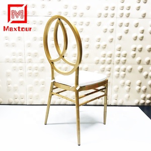 Ghế Chiavari Tiffany bằng nhựa resin, khung sắt, đã qua sử dụng, màu trắng, có đệm ngồi bằng da <span class=keywords><strong>PU</strong></span>, dùng cho sự kiện. - Product Image 6