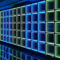 Panneau magnétique sans fil 3D de haute qualité pour événements, mariages, discothèques, DJ, éclairage de scène, plancher de danse LED 3D