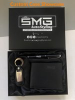 Ensemble cadeau promotionnel d'entreprise - Portefeuille en cuir personnalisé avec logo, lunettes de soleil - Boîte cadeau avec impression UV pour fournitures de fête d'anniversaire