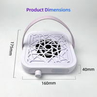 Aspirateur à poussière pour ongles professionnel, sans fil, rechargeable, petit modèle de bureau, avec moteur sans balais 6000 tr/min et batterie longue durée, vente en gros