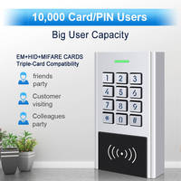 Clavier de contrôle d'accès autonome Tuya WIFI étanche à double relais IP67 pour extérieur, ouvre-porte, lecteur de carte de proximité RFID