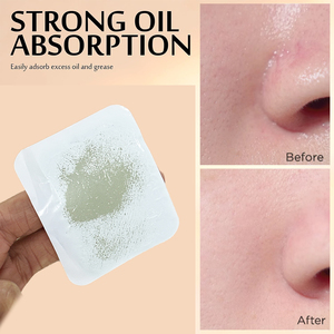 Feuilles de buvardage d'huile-Feuilles absorbantes d'huile pour le visage Film de contrôle d'huile naturelle pour peau <span class=keywords><strong>grasse</strong></span> avec miroir et bouffée - Product Image 5