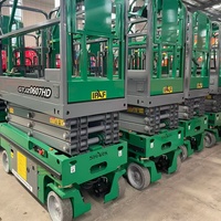 Plateforme de travail aérienne élévatrice de personnel 6m 8m 10m 12m, nacelle ciseaux hydraulique pour la maintenance des bâtiments et les travaux en entrepôt