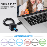 Kamera ELP 4K Lensa Fokus Tetap 3.6mm Webcam Mini USB Ultra HD 2160P Sensor Kamera USB 4K untuk Kamera Video Industri