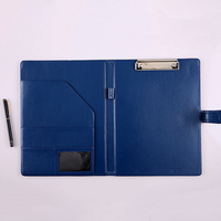 Organizador de negocios personalizado de cuero PU, carpeta de archivo A5 A4, almohadilla de escritura, carpeta de presentación