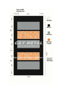 Panel decorativo de metal de cabina de ascensor decorativo de acero inoxidable resistente a los arañazos - Product Image 6