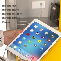 Station de recharge intelligente pour téléphone portable, ordinateur portable, ordinateur, iPad avec prise intégrée