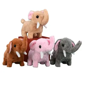 Mới phát hành 2023 Elephant đồ chơi điện tử tương tác Pet đồ chơi sang trọng đi Bộ đồ chơi nhồi bông cho trẻ em