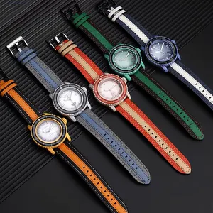 Cinturino di Ricambio in Vera Pelle di Alta Qualità 22mm per Orologi Blancpai X S-watch Five Oceans - Product Image 1